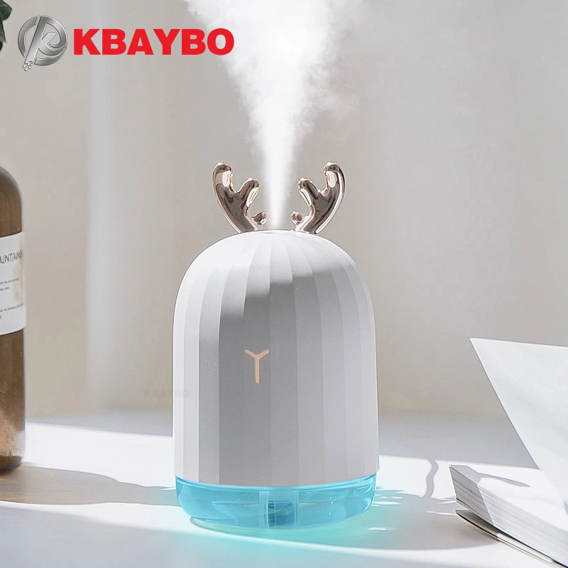 Ультразвуковой увлажнитель воздуха KBAYBO 220 мл миниатюрный USB с 7 цветной