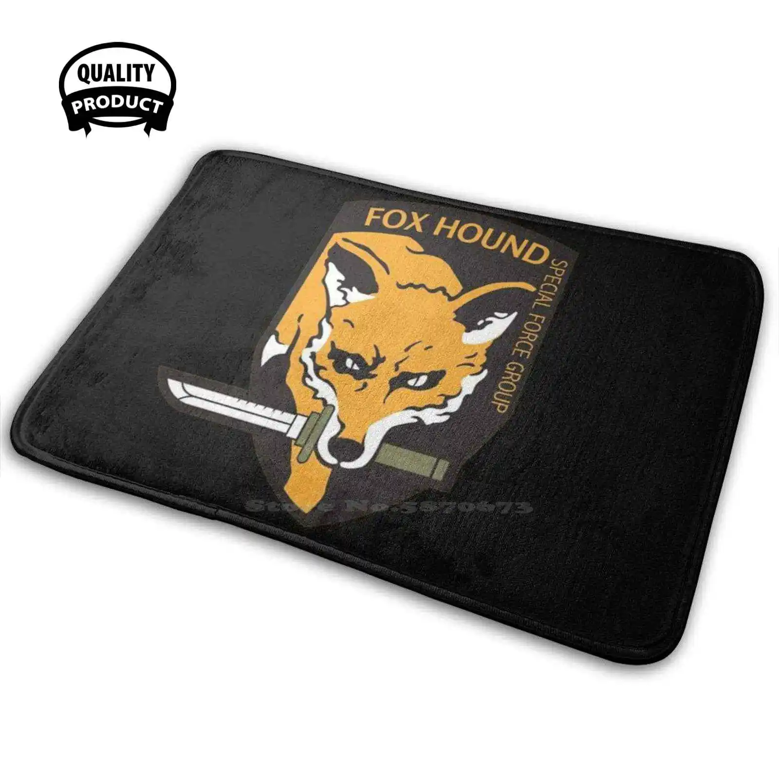 Foxhound Мягкий Нескользящий 3D коврик с эмблемой подушка для видеоигр металлическая