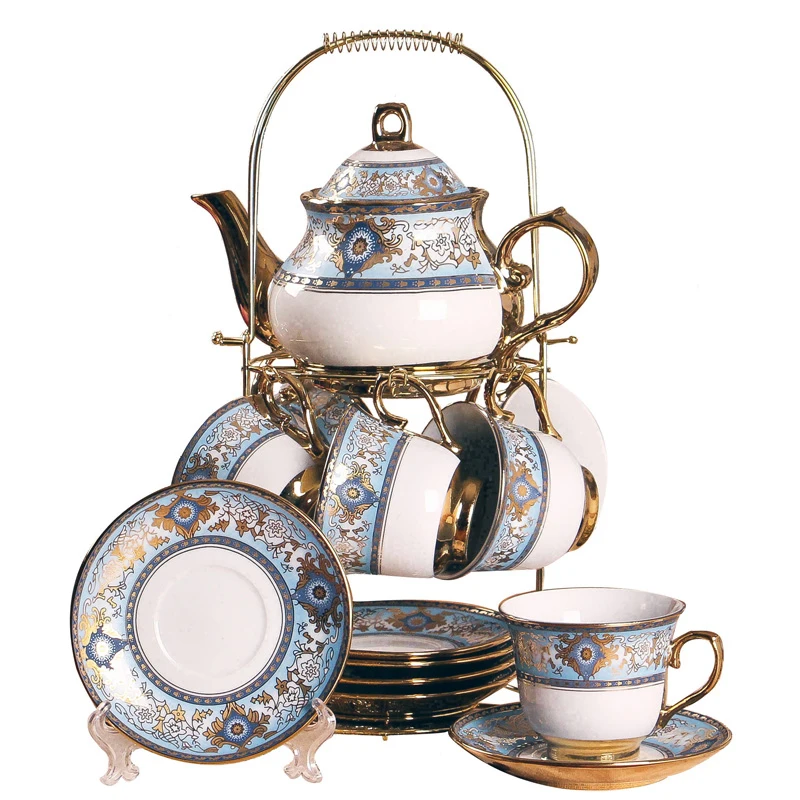 Europe High quality Phnom Penh coffee cup set British Afternoon Tea ceramic Cup and Saucer Pot shelf Wedding Gifts | Дом и сад