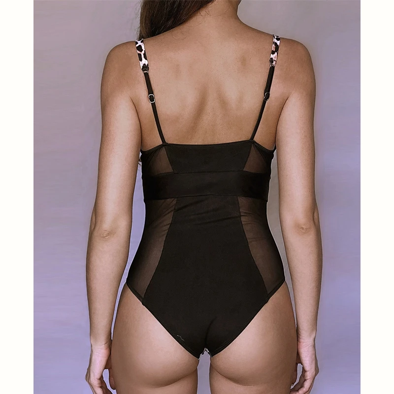 Купальник женский пуш-ап с леопардовым принтом цвет в ассортименте |