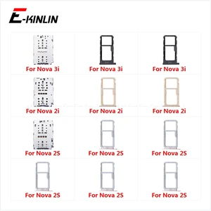 Гнездо для sim-карты Слот лоток ридер Держатель Разъем Micro SD адаптер контейнер для HuaWei Nova 3i 2i 2S Запасные части