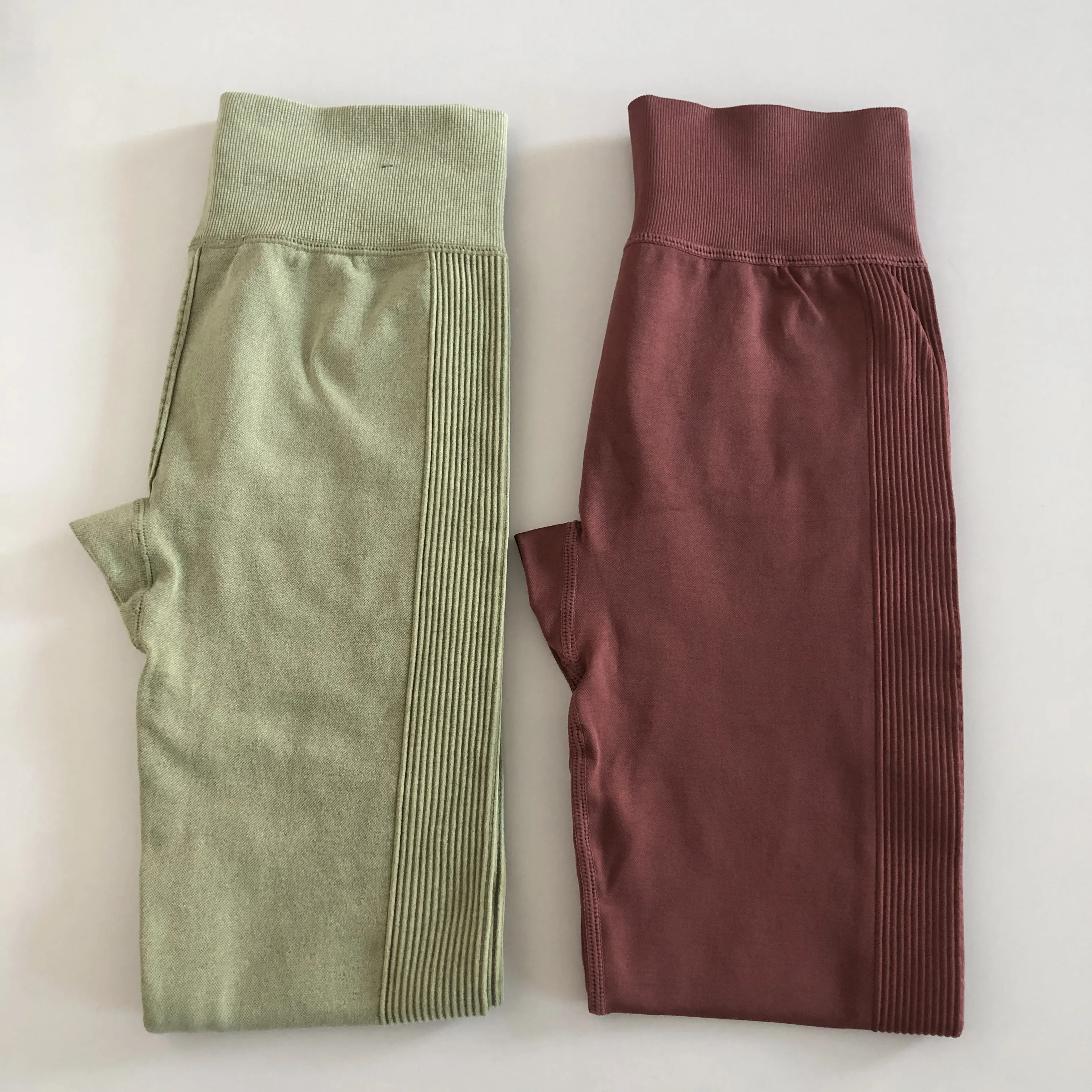 

Seamless mesh fashion fitness yoga exercises buttocks and abdomen running exercises sports trousers candy colors