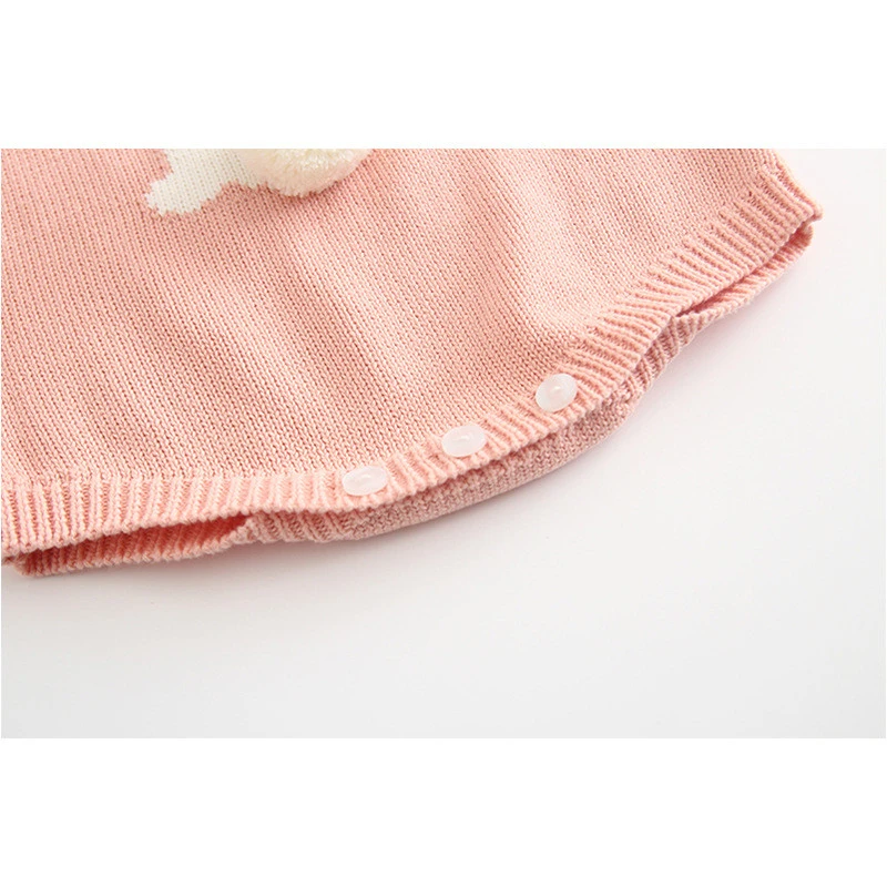 LILIGIRL Newborn Baby Girl Cartoo Rabbit Knitting Sweater Tops Autumn Romper Bodysuit Clothing |