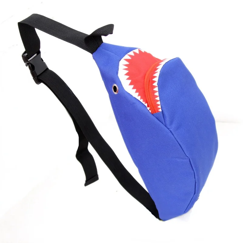 

Новые модели для мужчин и женщин, маленькая Диагональная Сумка, модная поясная сумка, нагрудная сумка, милая акула рот, Прямая продажа с заво...