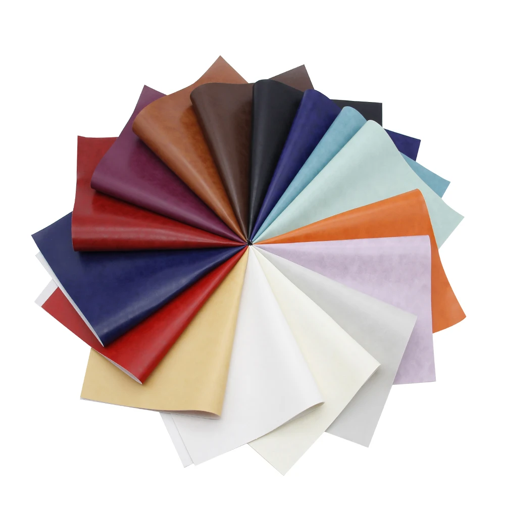 Однотонные листы из искусственной кожи 20*34 см материалы ручной работы для