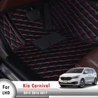 Автомобильные коврики для Kia Carnival Sedona 2015, 2016, 2017 (7 сидений), автомобильные коврики под заказ, детали для интерьера автомобиля