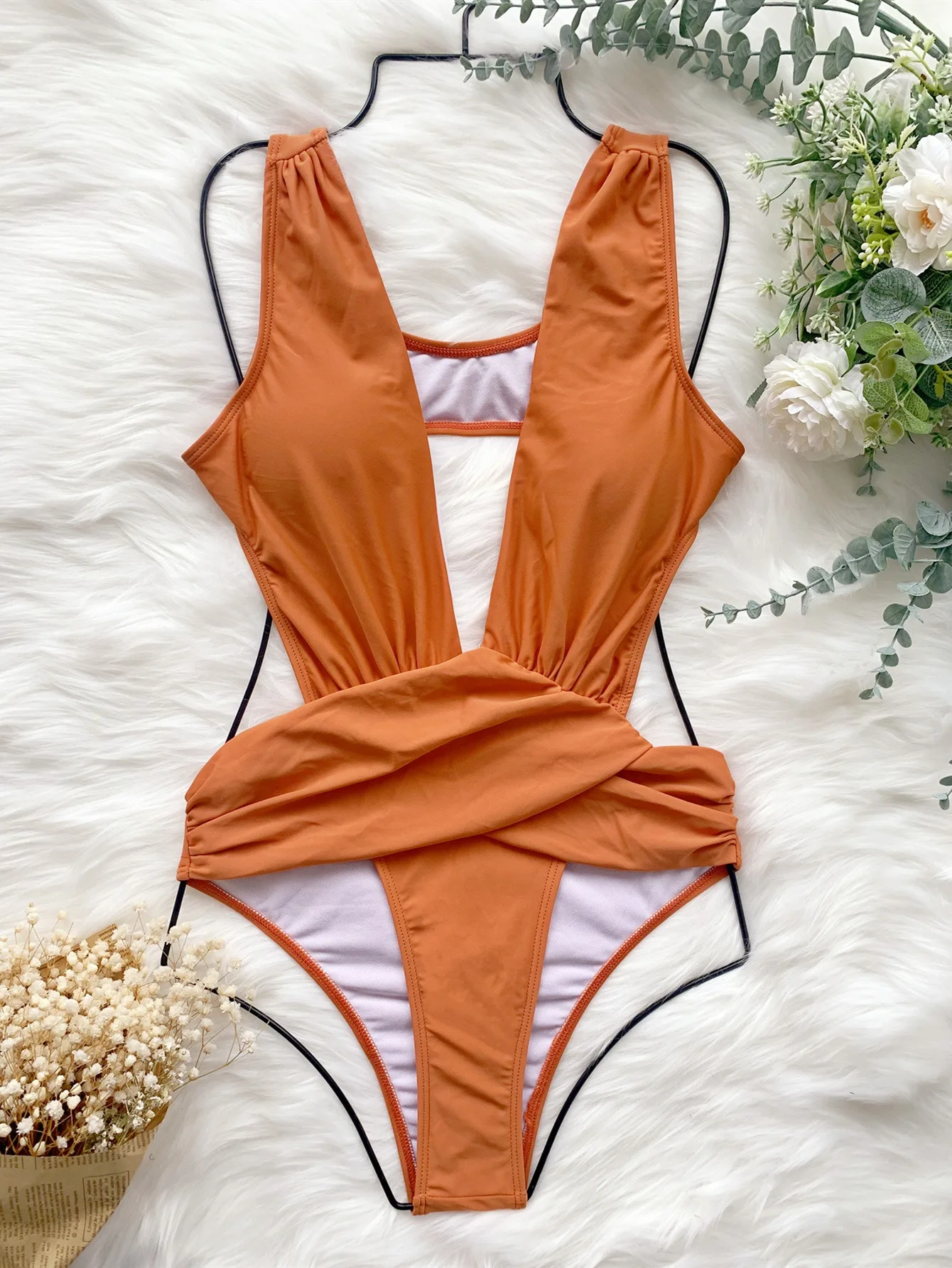 

Women's 2021 new one-piece swimsuit black bikini female fashion sexy