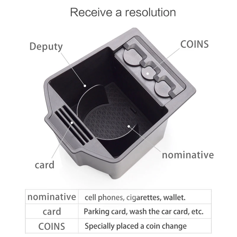 Автомобильный держатель для стакана воды коробка хранения вставка и центральная