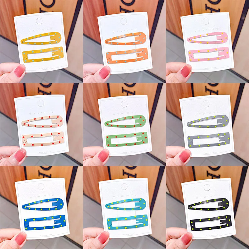 Цветные Волнистые заколки для волос карамельных цветов девочек детские