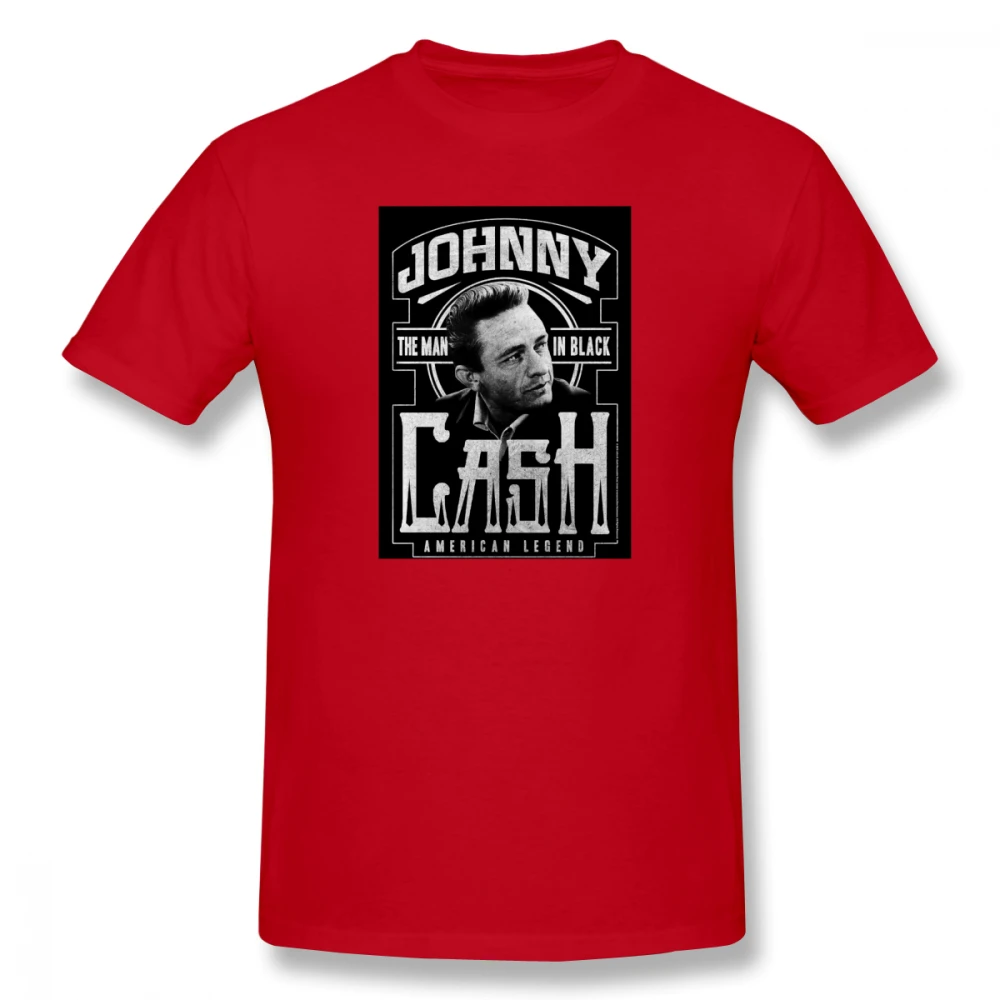 

100% cottonJohnny Cash Johnny Cashic(1) Humor Graphic Men Women Basic Short Sleeve T-Shirt R190 Tees Tops European Size