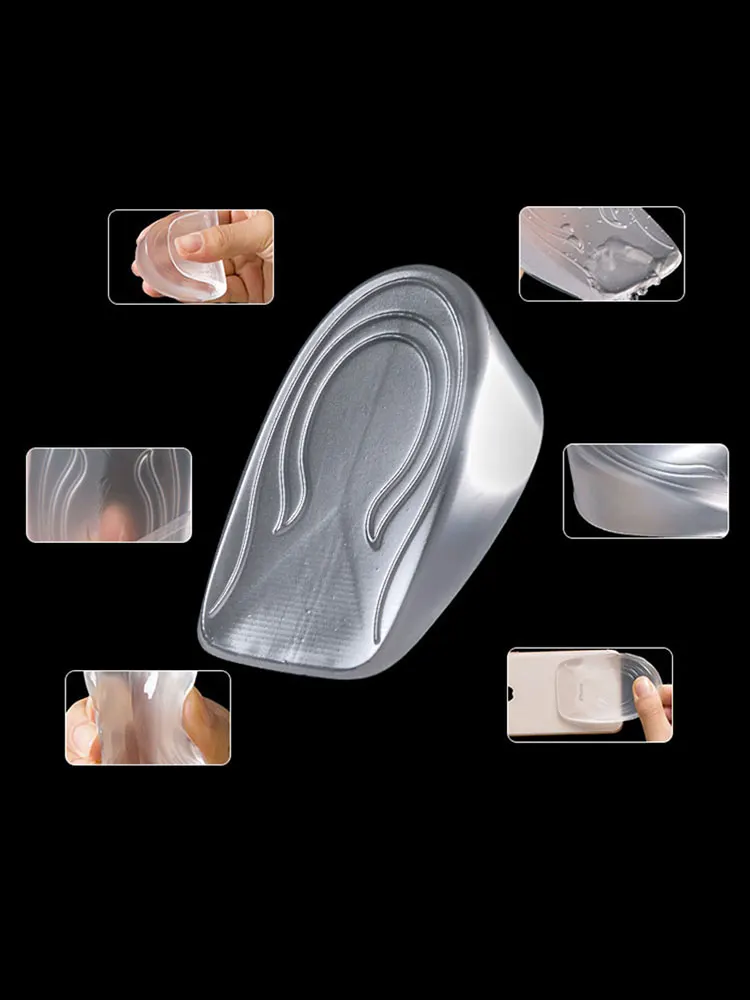 Силиконовая невидимая увеличивающая рост стелька для мужчин Спортивная женская