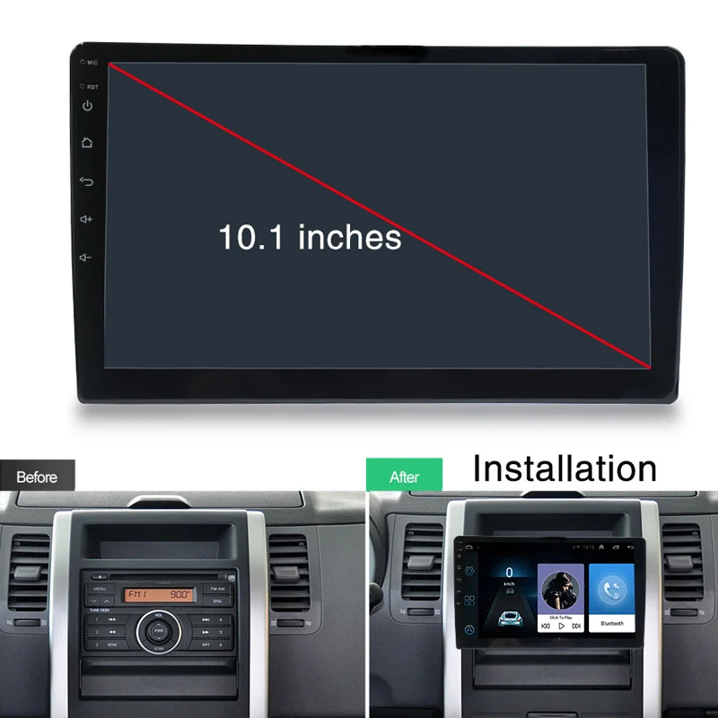 Автомобильный 10 1 дюймовый мультимедийный mp5 плеер аудио радио Bluetooth Wi Fi GPS
