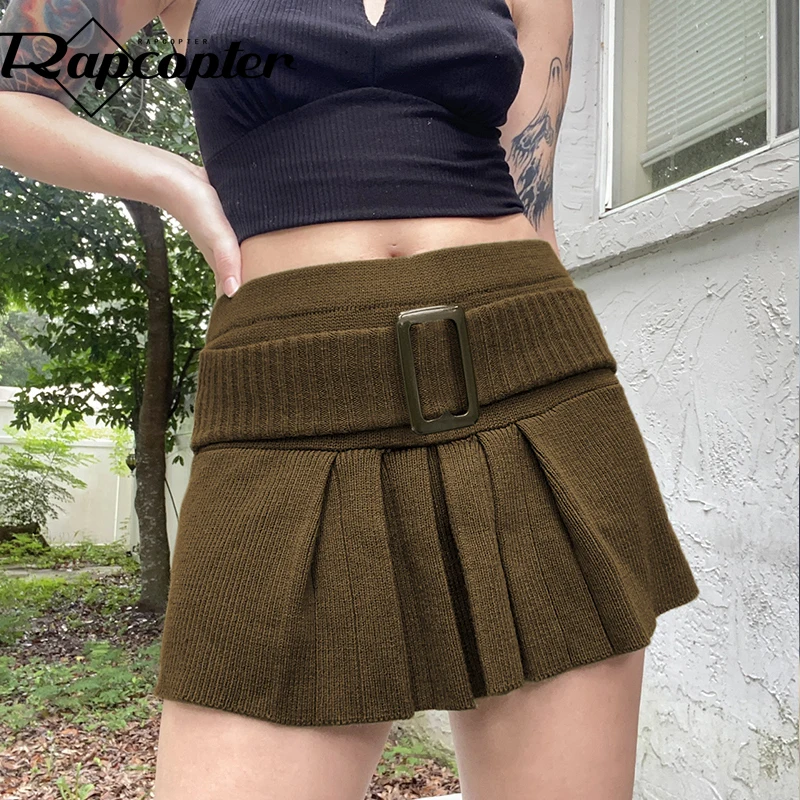 

Юбка-карандаш Женская трикотажная с завышенной талией и пряжкой