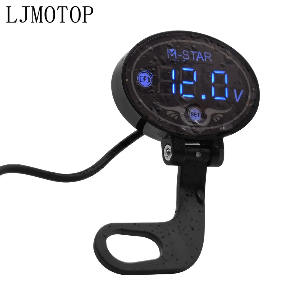 Суперводонепроницаемый Цифровой вольтметр с панелью Тестер светодиодный