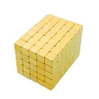 1000 шт магнит сильный редкоземельный блок квадратные неодимовые магниты постоянный магнитный изоляционный ящик 3,175x3,175x3,175 мм с золотым покрытием