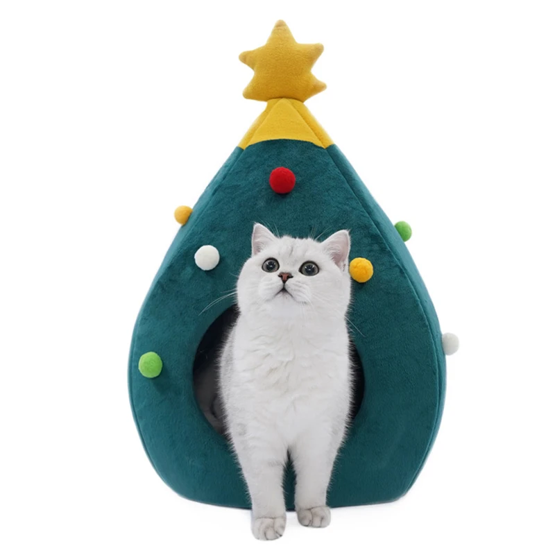 

Pet Dog Cat Tent House Kennel Winter Warm Nest Soft Sleeping Pad Animal Cat Bed Puppy Cave Sleeping Mat Nest Kennel Pet Supply