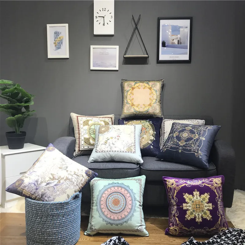 

Indoor throw pillow covers dutch velvet cushion cover for decoration 45x45cm