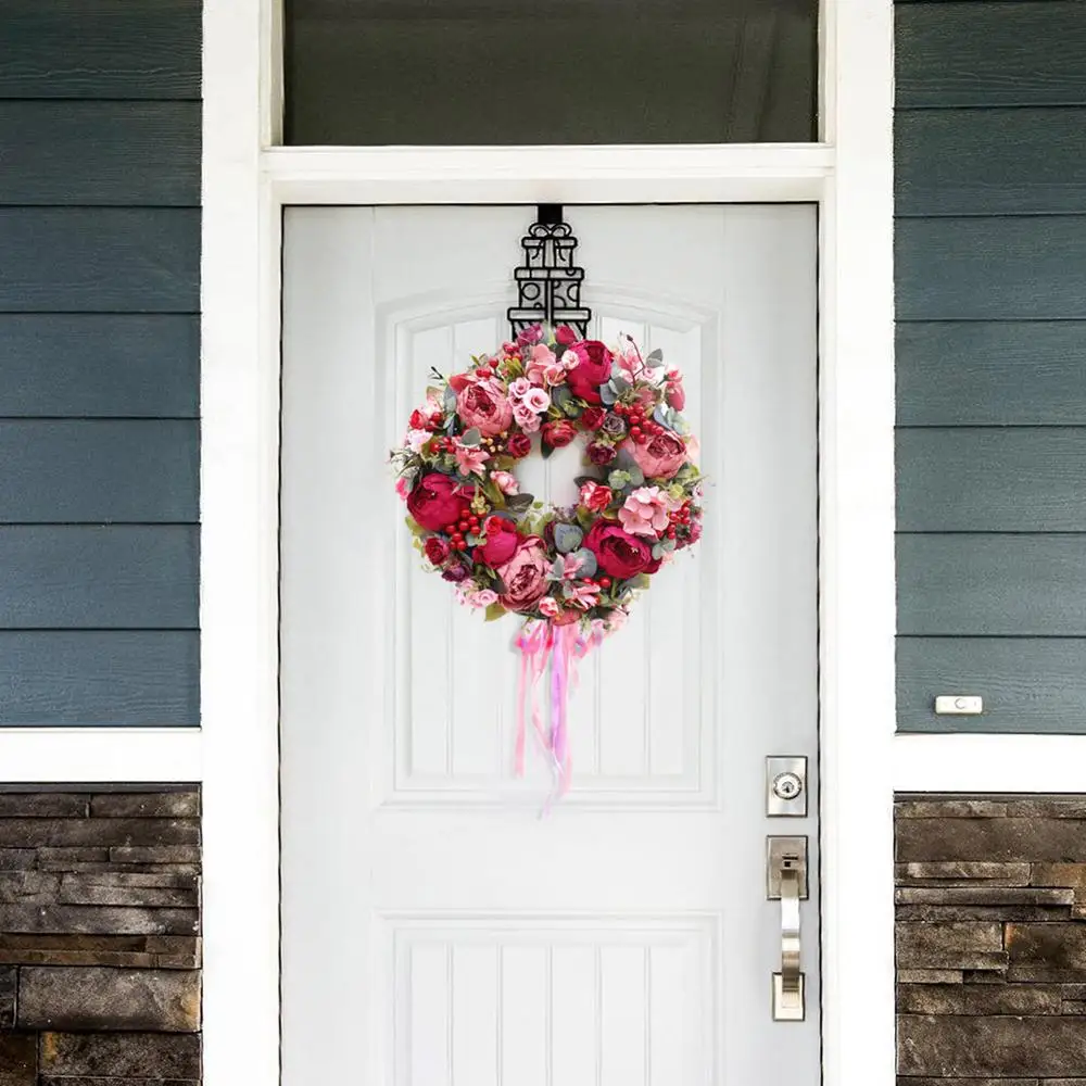 Искусственный венок пиона украшение двери окно день рождения праздник гирлянда