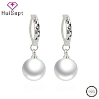 huisept pearl earrings 925 silver jewelry accessories for women wedding engagement bridal party gift drop earrings wholesale