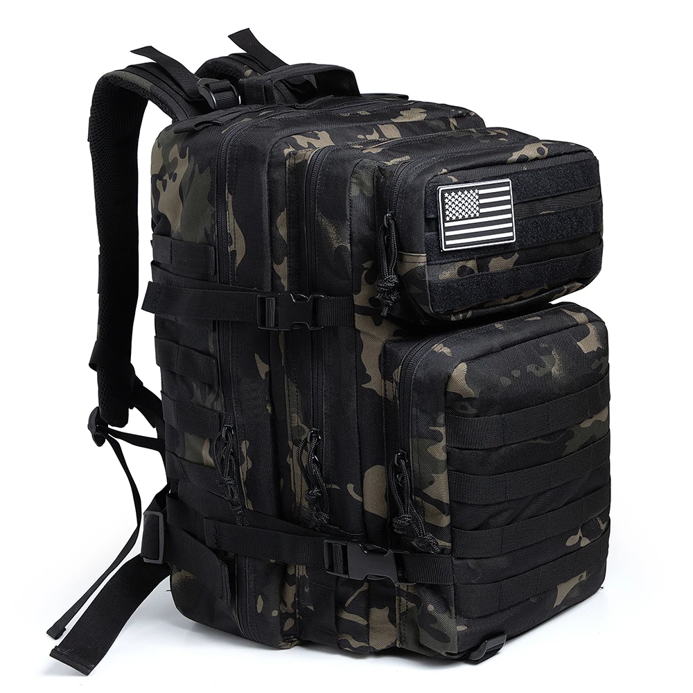 

50L Camouflage Tactical Military Backpack Men Army Bags Assault Molle backpack Hunting Trekking Rucksack Waterproof Bug Out Bag