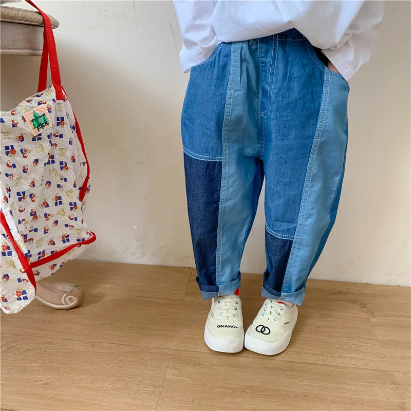 

Children's Jeans Baby Denim Pants 2021 Autumn New Style Korean Girl Jeans Trousers Baby Korean Casual Cowboy Pants Baby Clothes