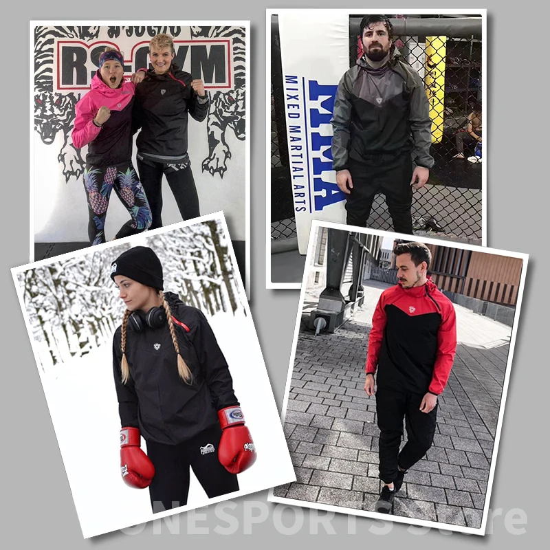 VANSYDICAL комплект одежды для спортзала мужские женские толстовки Спортивная одежда для бега фитнес тренировка потеря веса потливость сауна спортивный костюм