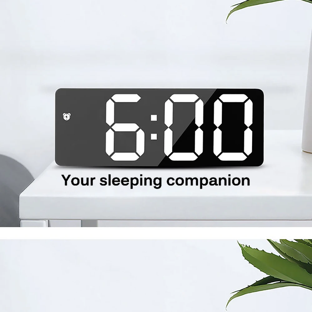 Будильник цифровой зеркальный будильник двойного назначения с ЖК-дисплеем