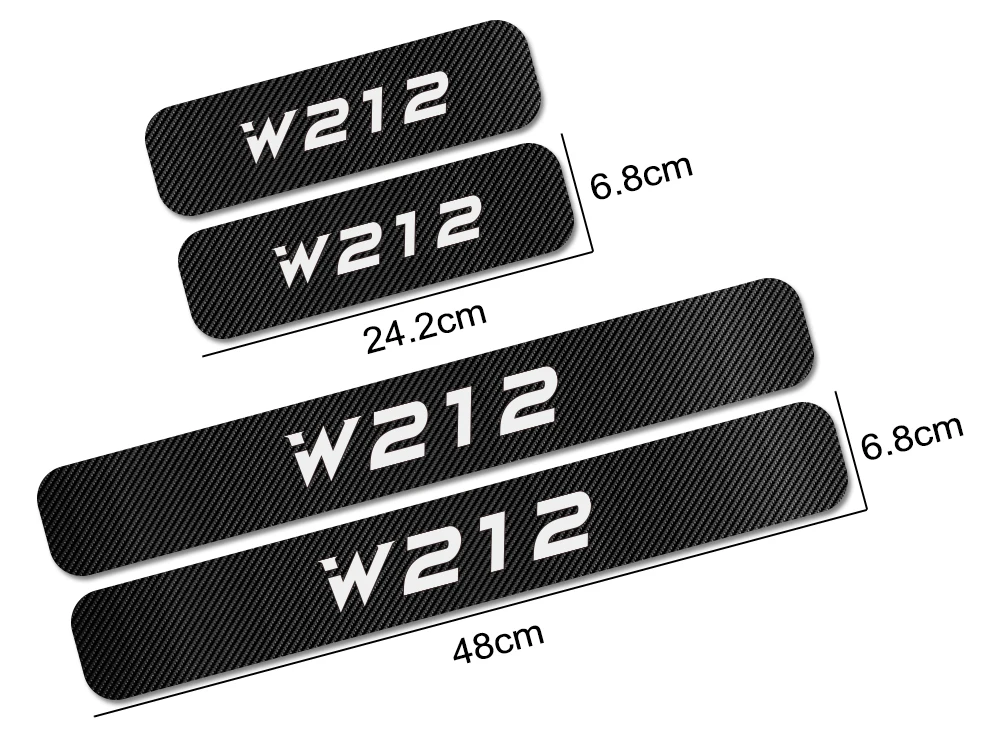 For Mercedes Benz W205 W212 W204 W203 W210 W213 W220 W221 W222 W124 W126 W140 W168 W169 W176 Car Door Sill Stickers Accessories