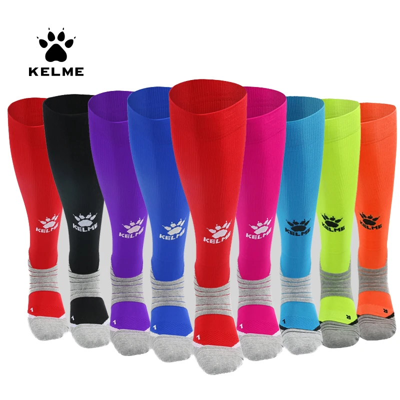 KELME мужские носки для футбола баскетбола бега Нескользящие полотенце чулки
