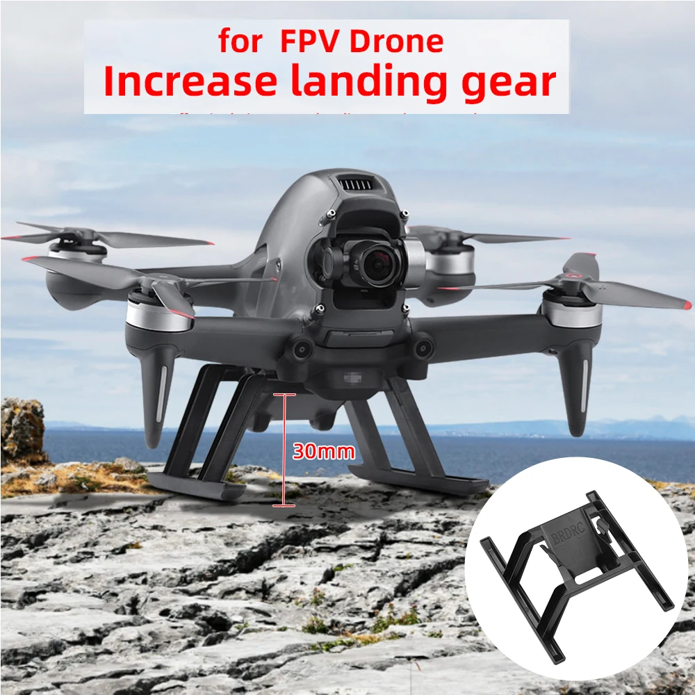 

Landing Gear for DJI FPV Combo Drone Extension Height Extender Quick Release Long Leg Foot Protector Stand Gimbal Guard Accessor