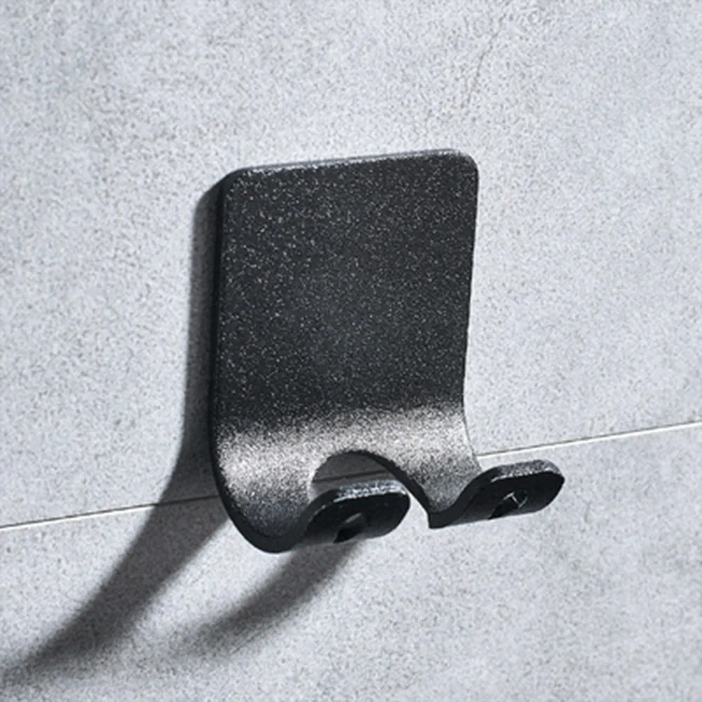 

1pc Space Aluminum Hole Free Clothes Hook Plug Hanging Toilet Wall Hanging Clothes Hook Single Hook Nail Free Glue Does Not Fall