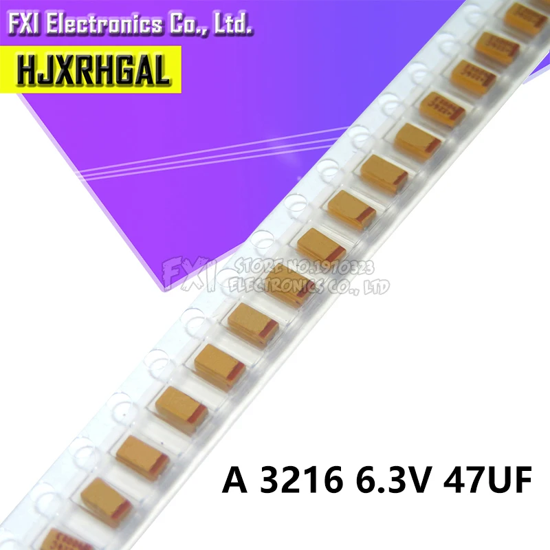20 шт A 3216 47 мкФ 6 3 V 476C SMD Танталовый конденсатор новый оригинальный|capacitor tantalum