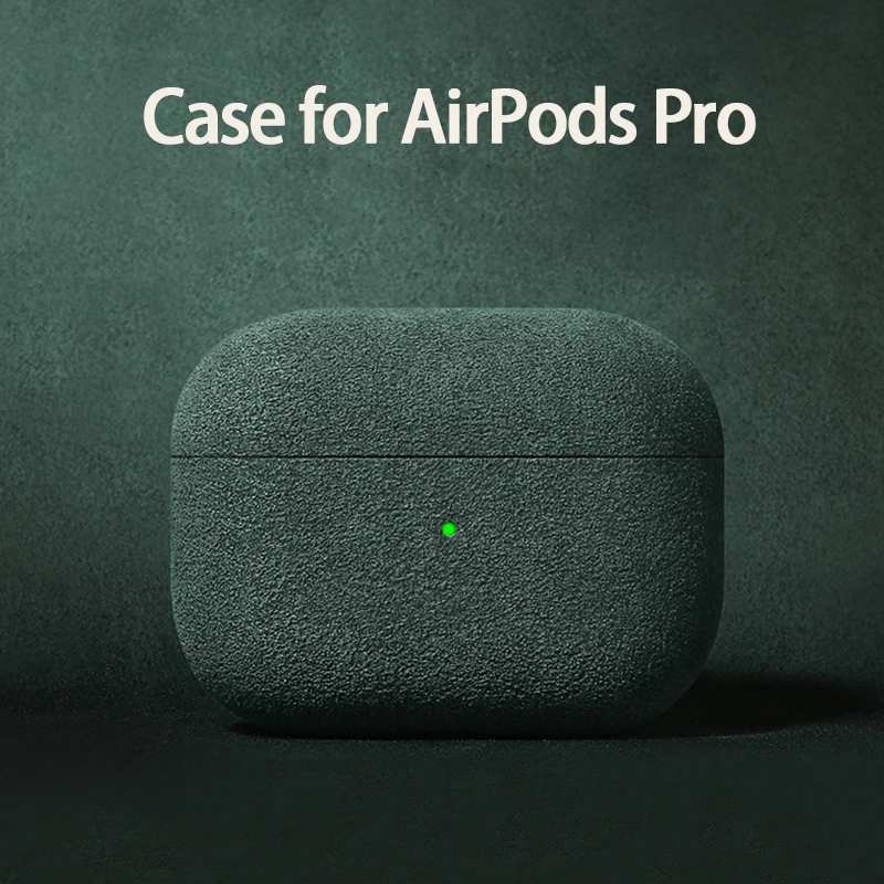 

For Apple AirPods Pro Case Italian Alcantara Luxury Leather Protective Cover for AirPods 3 Bluetooth Earphone Cases