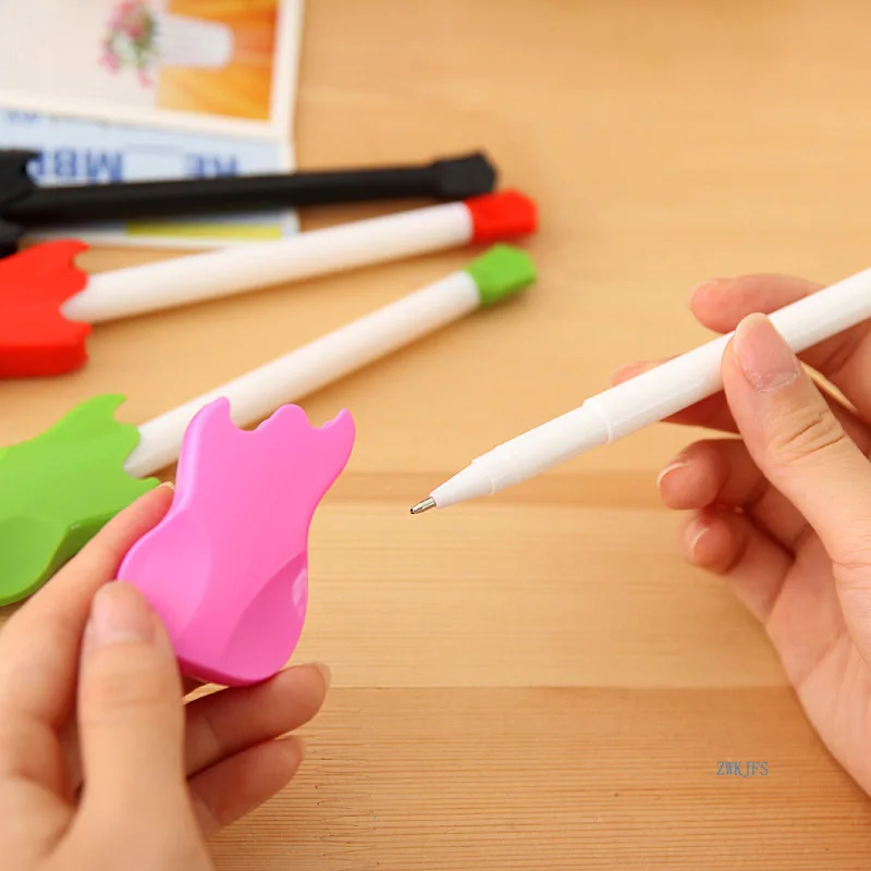 

Japanese and Korean stationery hair creative cute color guitar pen plastic personalized modeling advertising gift ballpoint pen