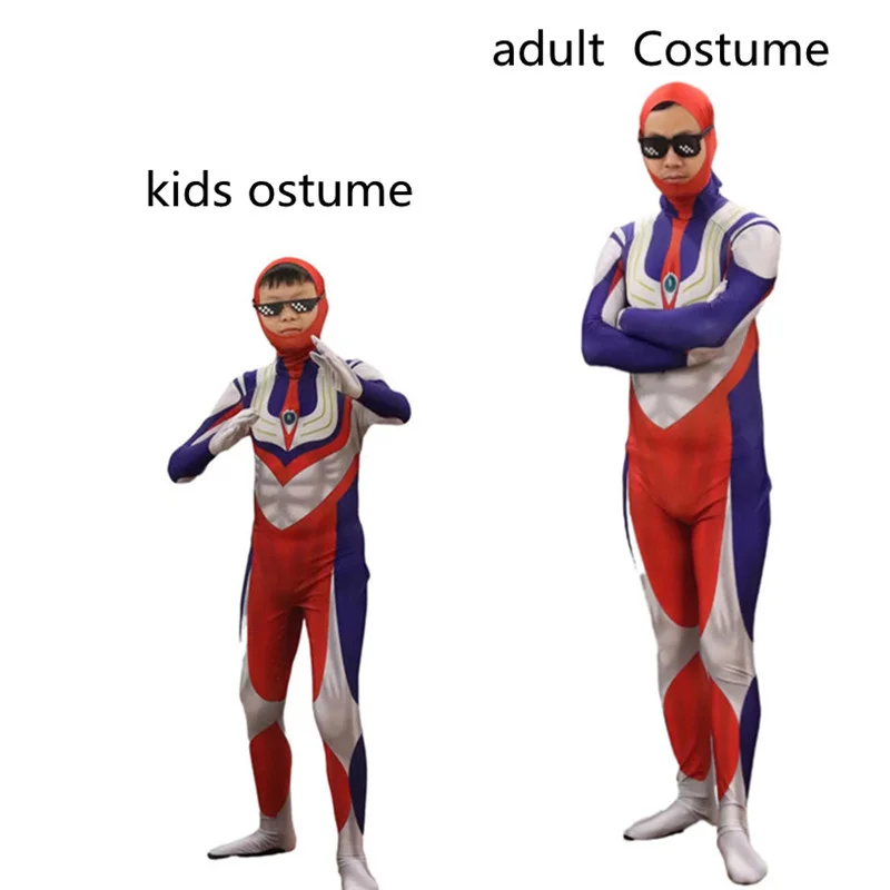 

Ultraman Tiga Glow Face Mask For Halloween Easter Ultraman Cosplay Costume Superheroes Patry Latex Adult/Kids