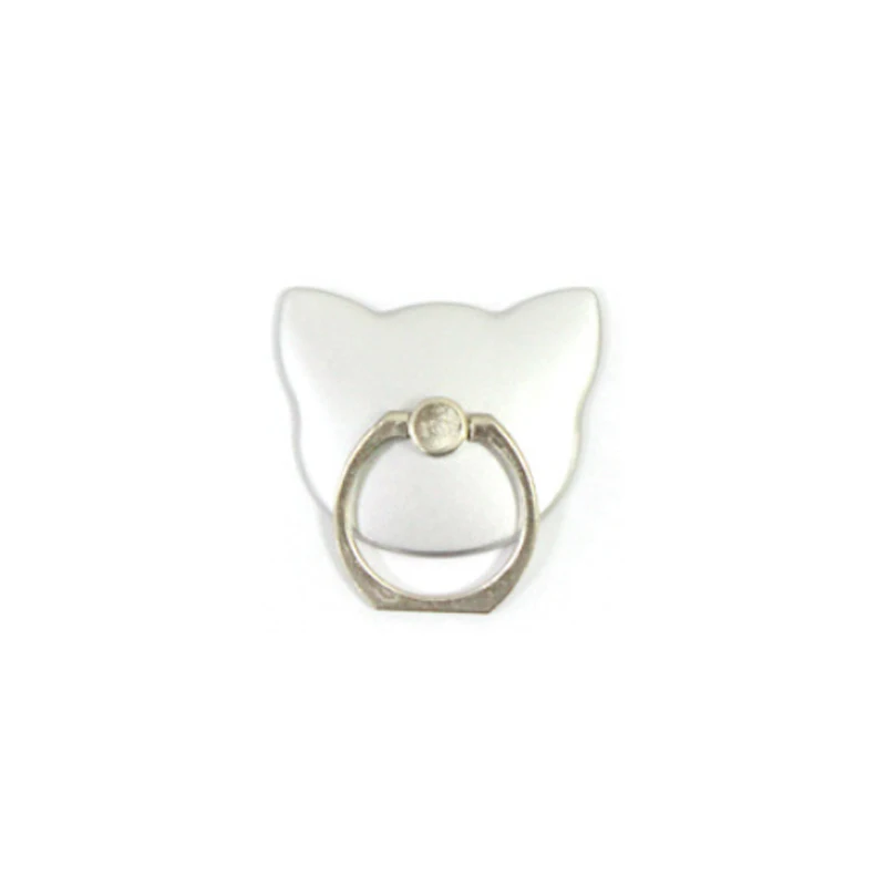 Silver-cat Кольцо для мобильного телефона, подставка, кольцо-держатель для iPhone, huawei, Xiaomi, кольцо для мобильного телефона, подставка для смартфона - Цвет: Silver-cat