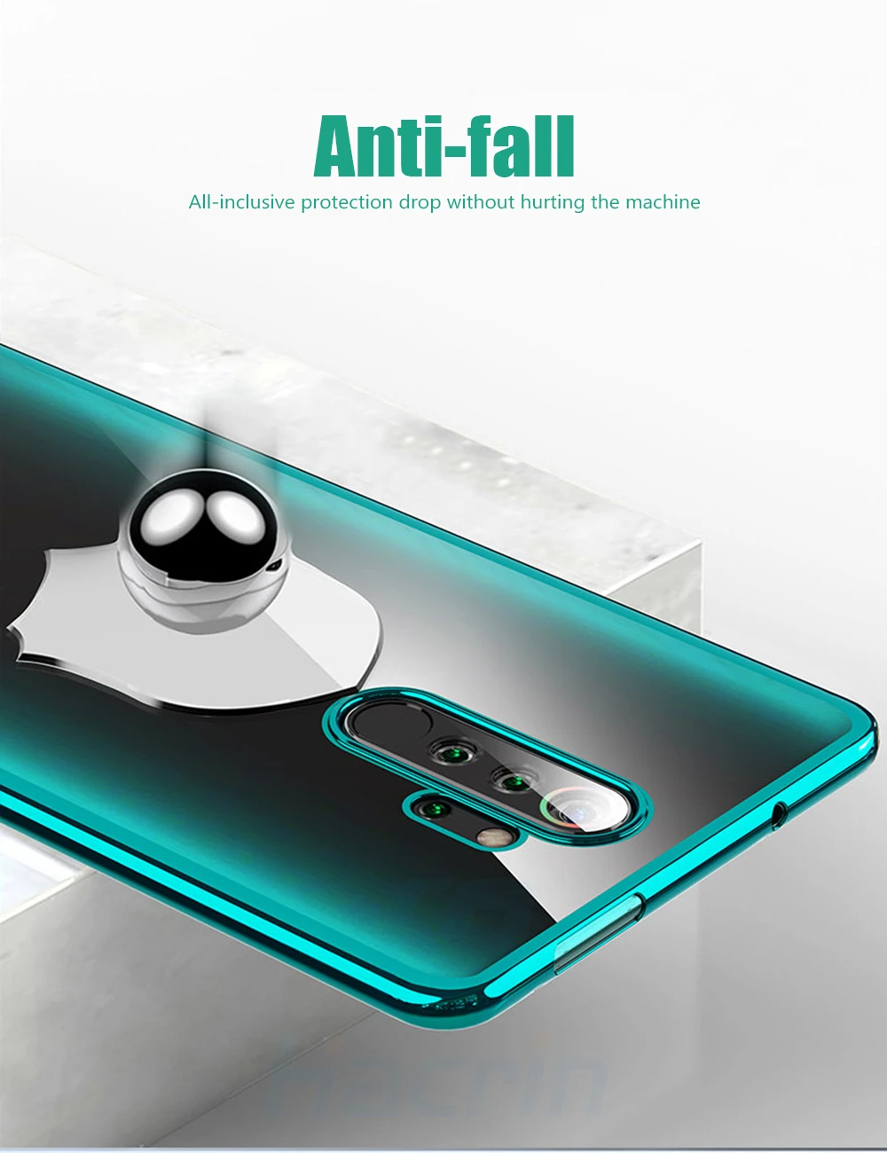 Чехол для Xiaomi Redmi Note 8 Pro, чехол из мягкого ТПУ, прозрачное покрытие, чехол для Redmi Note 8 Pro, чехол Global Full, защитный бампер