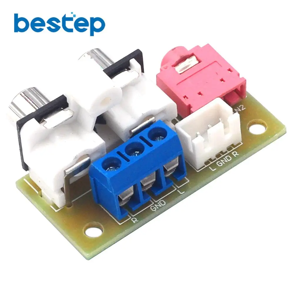 Комплект для самостоятельной сборки плата аудиовыключателя RCA 3 5 мм блок