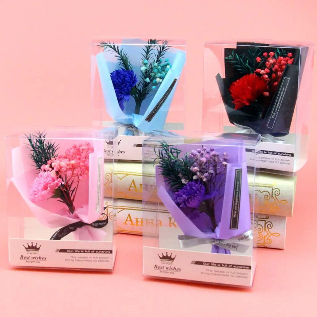 1 шт./лот креативный букет из натурального гвоздика сушеных цветов и мыла