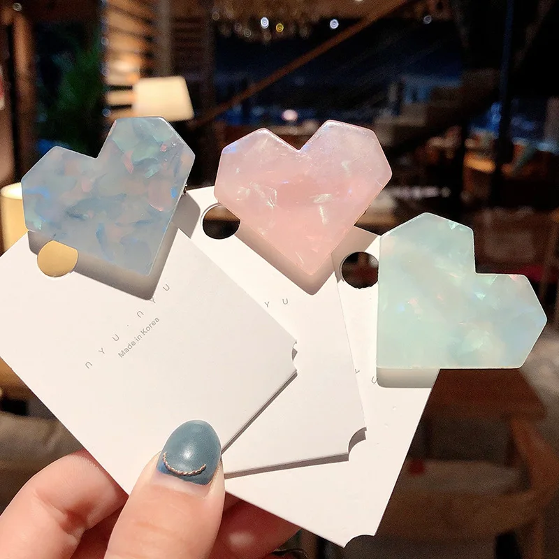 1 шт. заколки для волос в форме сердца из смолы | Красота и здоровье