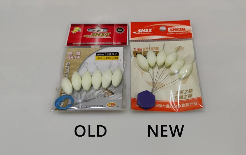 Оптовая продажа 60 пакетов/лот светящийся рыболовный поплавок светящиеся семи