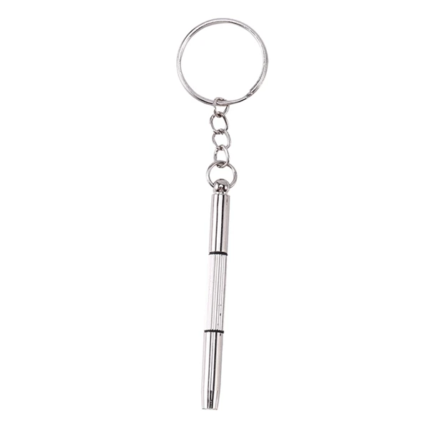 

100Pcs/Pack 3 in 1 Eyeglass Screwdriver Sunglass Glasses Watch Repair Tool Kit with Keychain Portable Screwdriver Tool