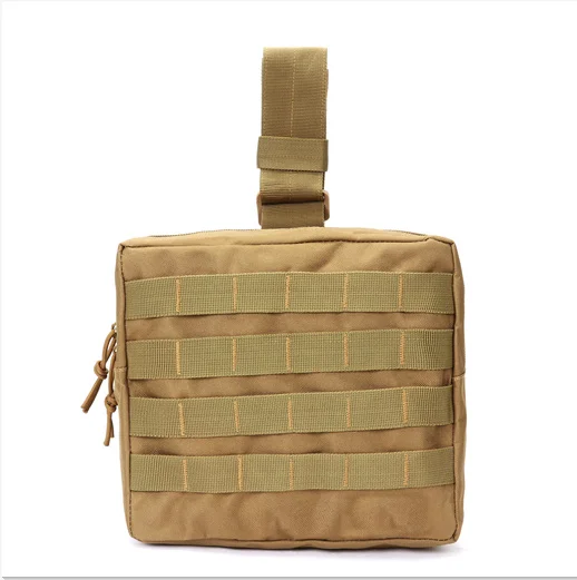Khaki Водонепроницаемая нейлоновая тактическая сумка для ног Molle system охотничий набор инструментов ремень для мужчин и женщин военная техника тактическая сумка - Цвет: Khaki