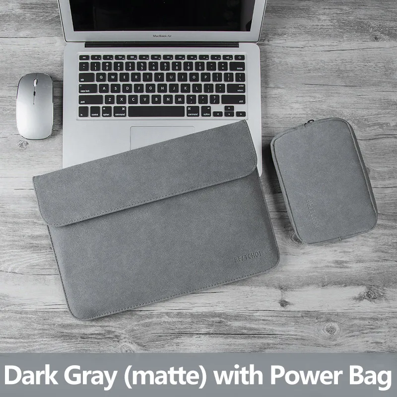 H Dark Gray Set 13,3 дюймов новая сумка для ноутбука Macbook air 13 рукав a1932 чехол для ноутбука funda Mac Pro 13 a1708 retina водонепроницаемый матовый чехол - Цвет: H Dark Gray Set