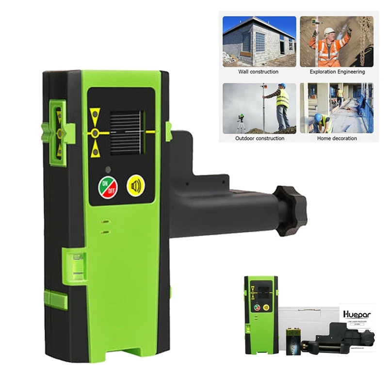 8-линейный зеленый перекрестный лазерный уровень вращение на 360 градусов +