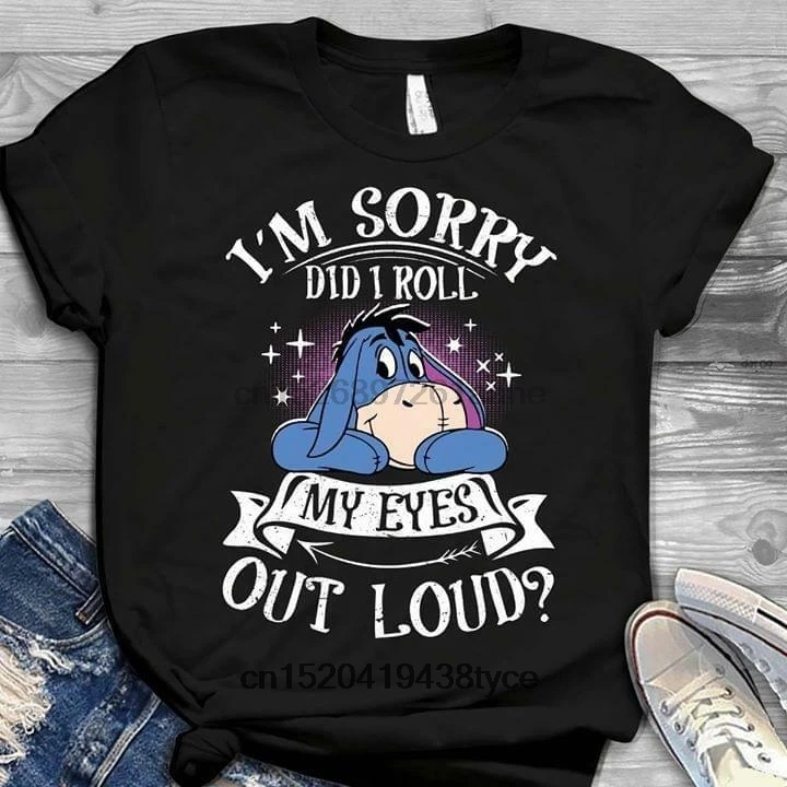 Мужская футболка Eeyore I'm Sorry Did I rol My Eyes Out Loud Футболка мужская хлопковая S 6XL wo