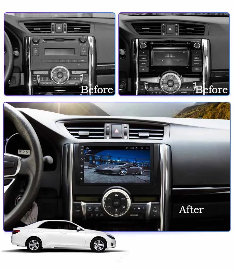 Автомобильная Мультимедийная система Wanqi на Android 10 0 с DVD-плеером 9 дюймов для Toyota