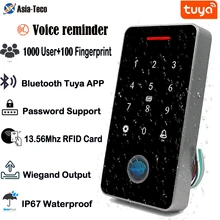 13.56Mhz Rfid Card Keypad Waterproof Tuya APP Door Lock Door Access Control System Bluetooth Keypad Door Entry Access Controller