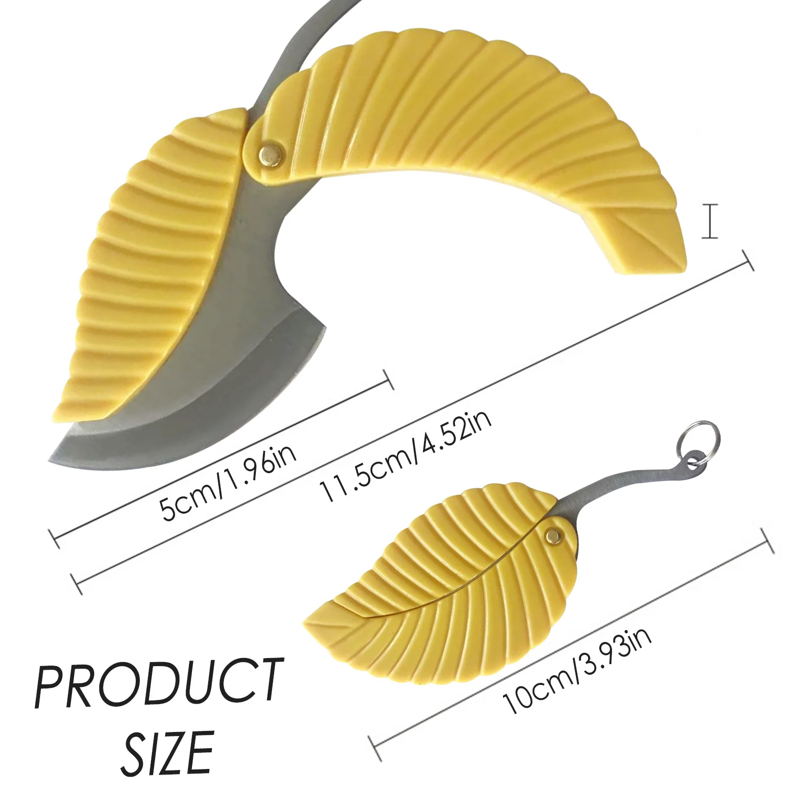 

Mini Leaf Shape Pocket Knife Folding Car Styling Key Chain Charm Fold Cutter Outdoor Camping Hiking Survival Tool