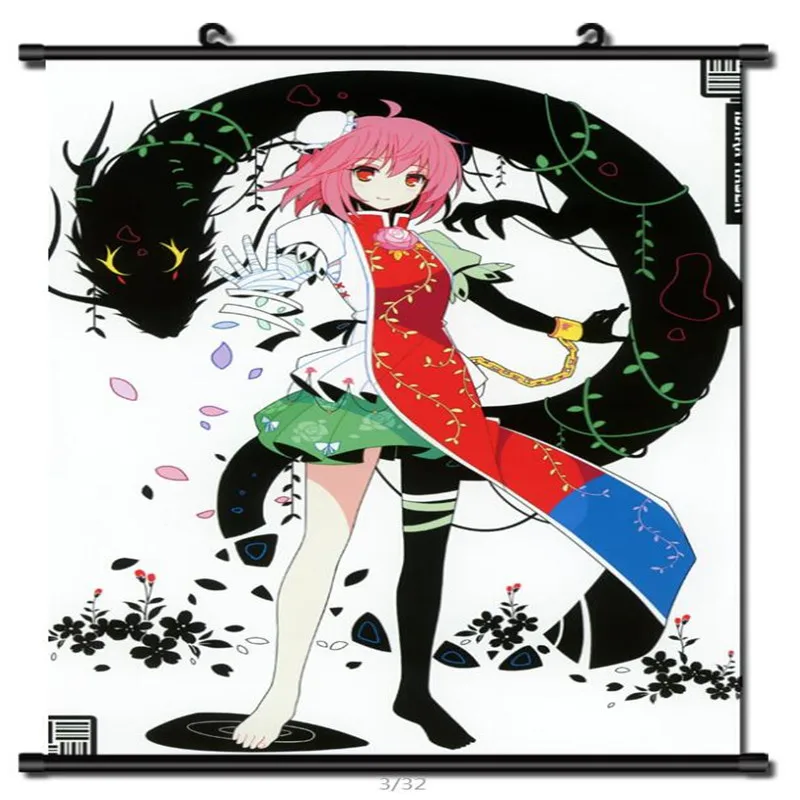 Японский аниме проект TouHou дикий и рогатый Hermit Ibaraki Kasen домашний Декор настенный